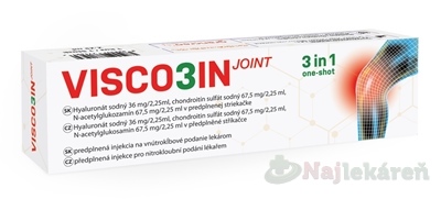 VISCO3IN joint predplnená injekcia 2,25 ml