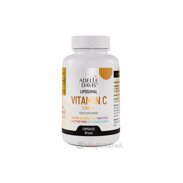 Adelle Davis Liposomal VITAMÍN C 500 mg 60 kapsúl