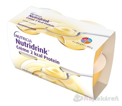 Nutridrink Crème 2 kcal Protein s banánovou príchuťou 24 x 200 g kúpite na Najlekaren.eu
