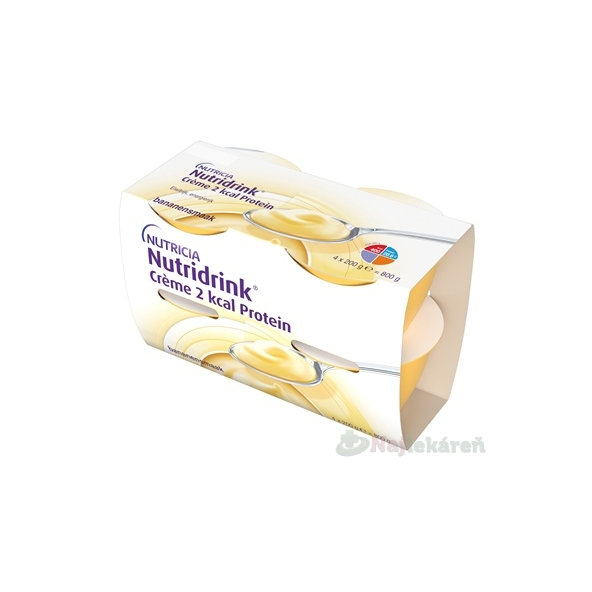 Nutridrink Crème 2 kcal Protein s banánovou príchuťou 24 x 200 g