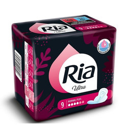 Ria Ultra Silk normal PLUS hygienické vložky 9ks