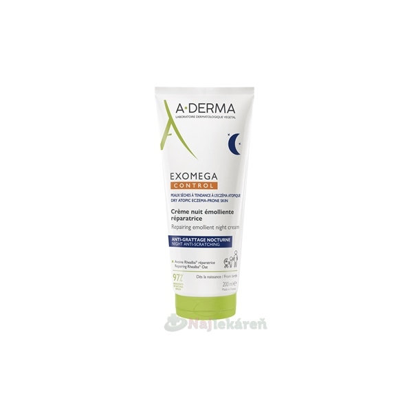 A-DERMA EXOMEGA CONTROL nočný krém 200ml