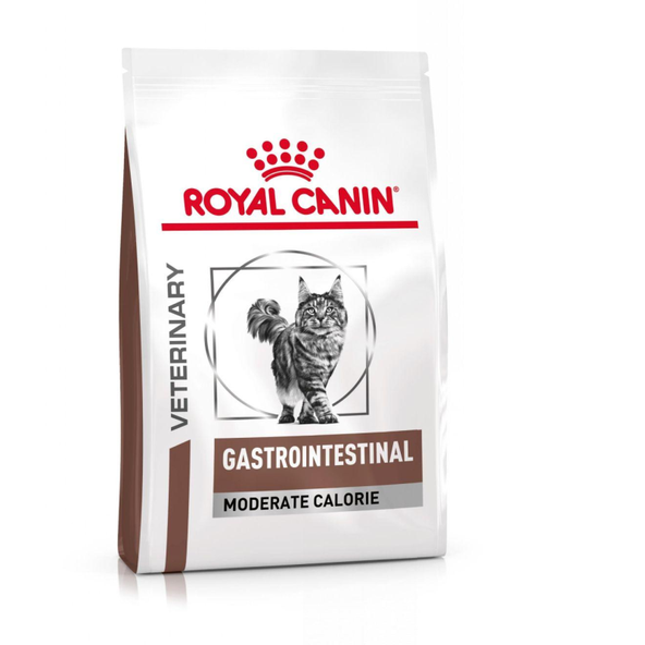 ROYAL CANIN CAT GASTROINTESTINAL MODERATE CALORIE granule pre mačky so sklonmi k nadváhe trpiacej ochorením tráviaceho traktu - 2 Kg