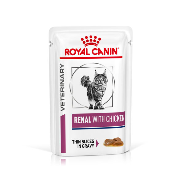ROYAL CANIN CAT RENAL CHICKEN IN GRAVY kapsičky v šťave pre mačky s ochorením obličiek 12x85 g