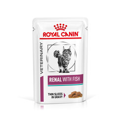 ROYAL CANIN CAT RENAL FISH IN GRAVY kapsičky v šťave pre mačky s ochorením obličiek 12 x 85 g