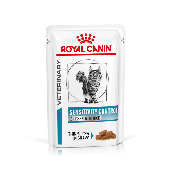 ROYAL CANIN CAT SENSITIVITY CONTROL CHICKEN WITH RICE kapsička v šťave s kuraťom a ryžou pre mačky s nežiaducimi reakciami na potravu 12x85 g