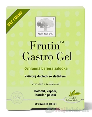 NEW NORDIC Frutin Gastro Gel žuvacie tablety 60 ks kúpite na Najlekaren.eu
