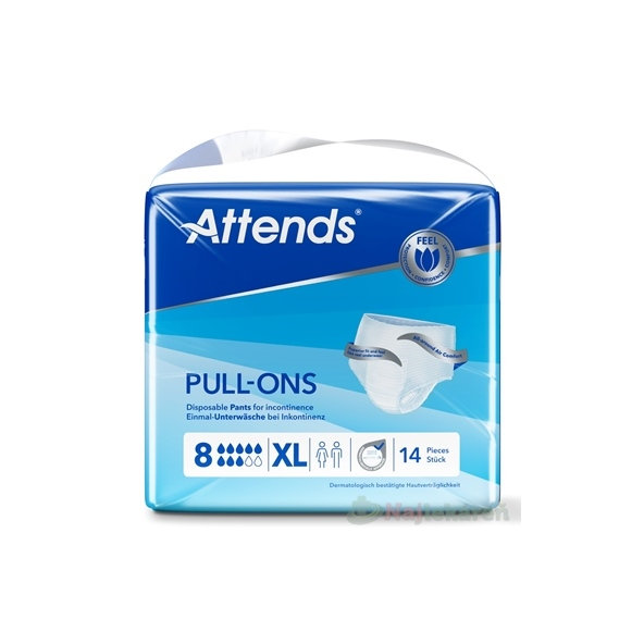 ATTENDS Pull-Ons 8 XL inkontinenčné nohavičky 14 ks