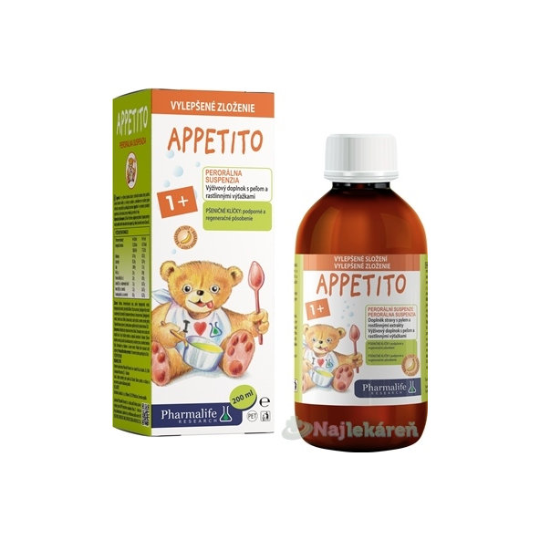 PHARMALIFE APPETITO SIRUP 1+ banánová príchuť 200 ml