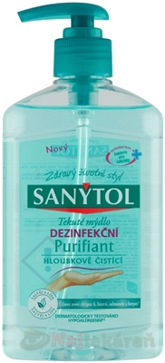 Sanytol Tekuté mydlo dezinfekčné Purifiant šalvia a lipa 250 ml