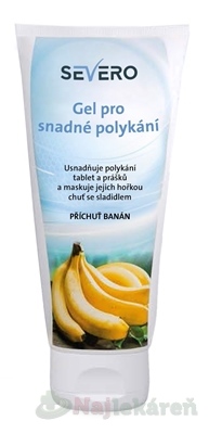 SEVERO Gél pre ľahké prehĺtanie príchuť banán 150 ml