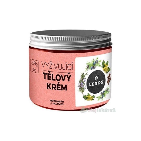 LEROS VYŽIVUJÚCI TELOVÝ KRÉM ROZMARÍN & BORIEVKA 200 ml