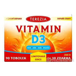 TEREZIA VITAMÍN D3 2000 IU 90+30 kapsulí
