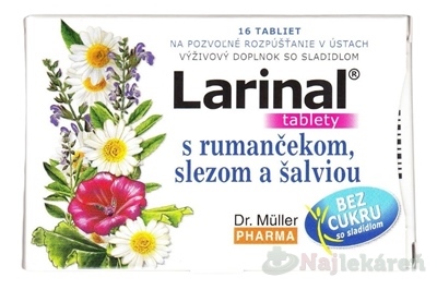 Dr. Müller LARINAL rumanček slez šalvia 16 tabliet kúpite na Najlekaren.eu