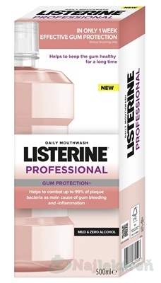 LISTERINE PROFESSIONAL Gum Protection+ ústna voda 500 ml