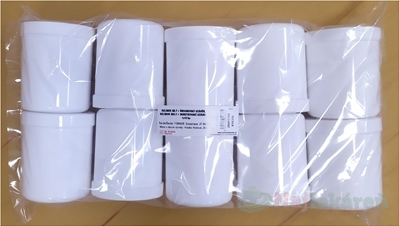 FAGRON Kelímok biely + skrutkovací uzáver 500 g 10 ks