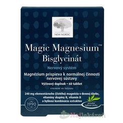 NEW NORDIC Magic Magnesium Bisglycinát 60 tabliet