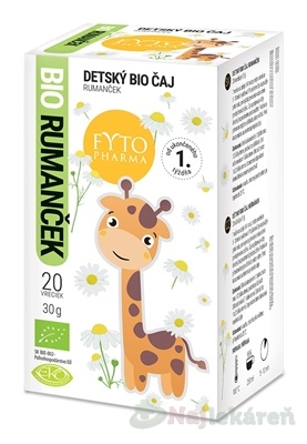 FYTO Detský BIO čaj rumanček 20 vrecúšok