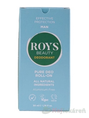 ROYS Beauty Pure Deo Man roll-on prírodný 50 ml