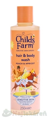 E-shop Childs Farm Hair & Body Wash umývacia emulzia marhuľa broskyňa 250 ml