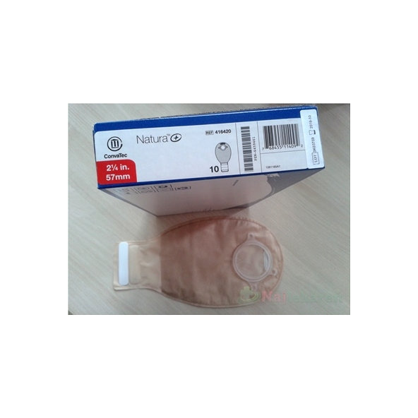 Vrecko stomické výpustné Natura+ štandard  priemer 57 mm 10 ks