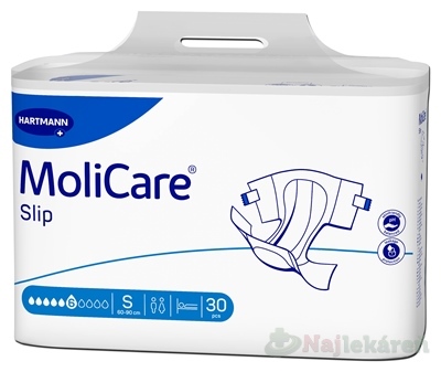 MoliCare Slip extra plus 6 kvapiek S 60 - 90 cm 30 ks