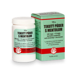 TEKUTÝ PÚDER S MENTOLOM 100g