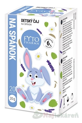 FYTO Detský čaj na spánok 6m+ 20 vrecúšok