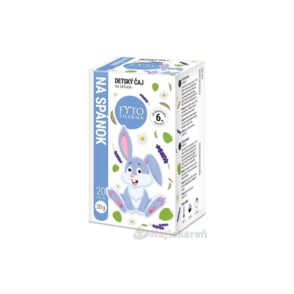 FYTO Detský čaj na spánok 6m+ 20 vrecúšok