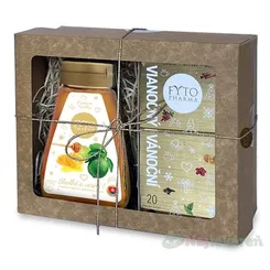 FYTO Darčeková kazeta Vianoce čaj por.+med s limetou 250ml