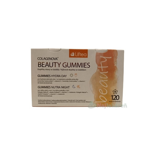 Liftea COLAGENOVA BEAUTY GUMMIES 2x60 kusov