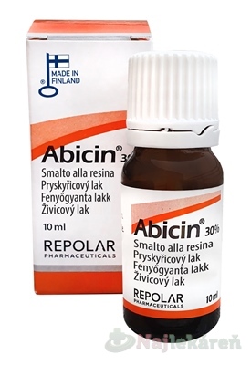 Abicin 30% živicový lak na nechty 10 ml