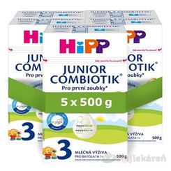 HiPP 3 JUNIOR COMBIOTIK mliečna výživa pre batoľatá 12m+ 5x500 g