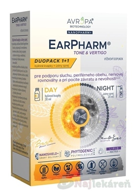 Avropa EarPharm Tone & Vertigo Duopack kvapky 30 ml + sprej 20 ml