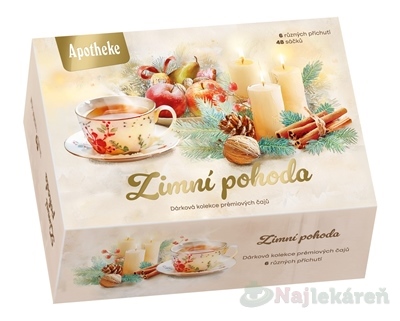 Apotheke Zimná pohoda kolekcia prémiových čajov 6 druhov 48 vrecúšok