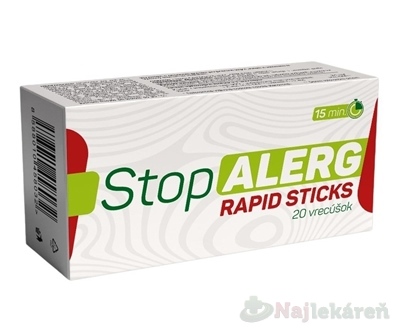 E-shop StopALERG RAPID STICKS vrecúška 20 ks