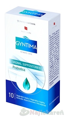 GYNTIMA Probiotica vaginálne čapíky 10 ks