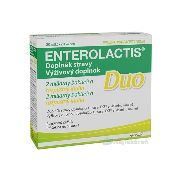ENTEROLACTIS Duo prášok vo vreckách 20x5 g