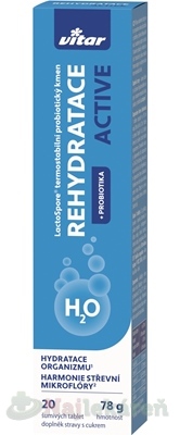 VITAR Rehydratacia active + probiotika 20tbl