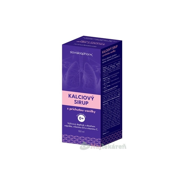 Slovakiapharm KALCIOVÝ SIRUP Vanilka 150ml