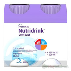 Nutridrink Compact s neutrálnou príchuťou 4 x 125 ml