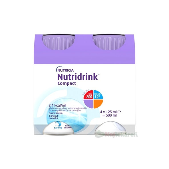 Nutridrink Compact 4x125ml neutrálna príchuť