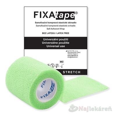 FIXAtape STRETCH Samofixačné ovínadlo zelené 5cm x 450 cm 1 ks kúpite na Najlekaren.eu