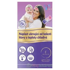 FORTE Náplasť uľavujúca od bolesti hlavy a teploty 5x12 cm, 1 ks