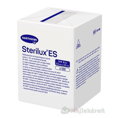 STERILUX ES kompres nesterilný so založenými okrajmi 13 vlákien 8 vrstiev (7,5cmx7,5cm) 100 ks