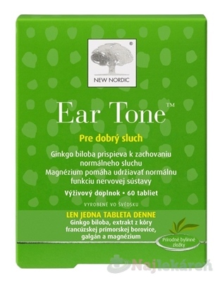 NEW NORDIC Ear Tone 60 tbl kúpite na Najlekaren.eu