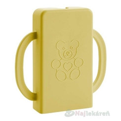 KAPSÁČEK držiak na detskú kapsičku žltý 1 ks