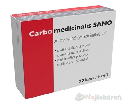 CARBO MEDICINALIS SANO TBL 20