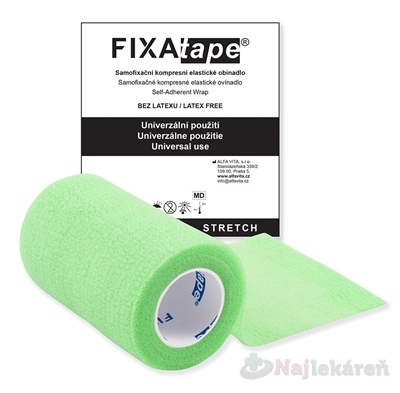 FIXAtape STRETCH Samofixačné ovínadlo zelené 7,5cm x 450cm 1 ks kúpite na Najlekaren.eu