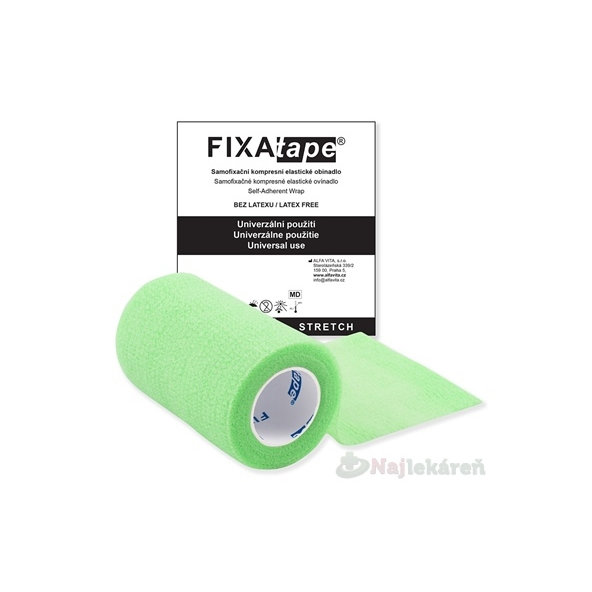 FIXAtape STRETCH Samofixačné ovínadlo zelené 7,5cm x 450cm 1 ks